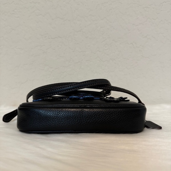 Coach Crossbody Pouch in Pebble Leather with Butterfly Appliqué - Picture 6 of 12